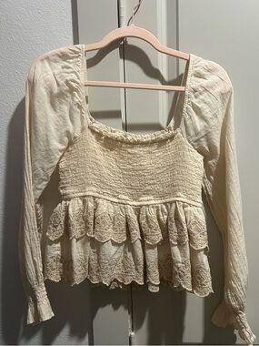 American Eagle babydoll style top size small